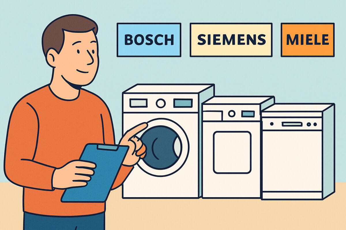 Bosch, Siemens ja Miele – saksalaiset valkokoneet vertailussa