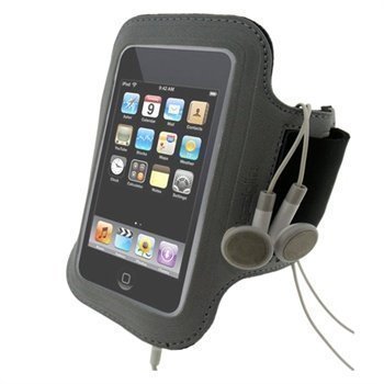 iGadgitz Jog Safe Neopreeni Käsivarsikotelo iPod Touch 2G 3G 4G Harmaa