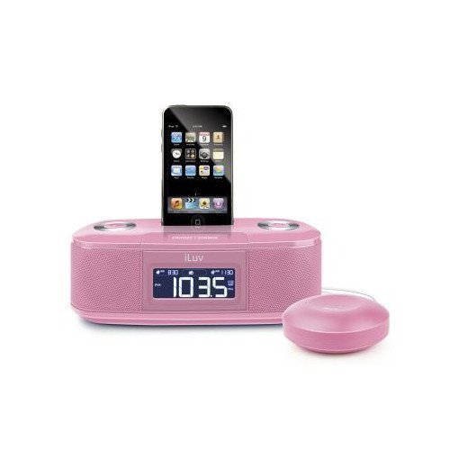 iLuv iMM153 iPod Alarm Clock Pink iPod Docking