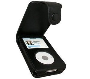 iPod Classic iGadgitz Nahkainen Läppäkotelo Musta