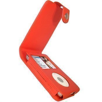 iPod Classic iGadgitz Nahkainen Läppäkotelo Punainen