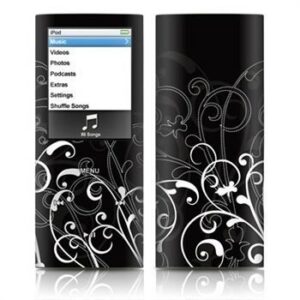 iPod Nano 4G B&W Fleur Skin