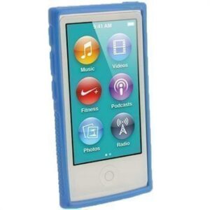 iPod Nano 7G iGadgitz Clip'N'Go TPU-Suojakotelo Sininen