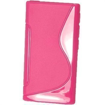 iPod Nano 7G iGadgitz Kaksivärinen TPU-Suojakotelo Tumma Pinkki