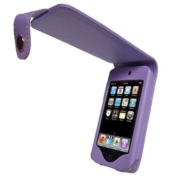 iPod Touch 2G Touch 3G iGadgitz Nahkainen Läppäkotelo Violetti