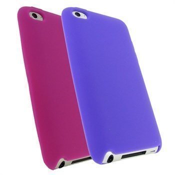 iPod Touch 4G iGadgitz Silikonikotelosarja Pinkki / Violetti