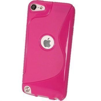 iPod Touch 5G iGadgitz Kaksivärinen TPU-Suojakotelo Tumma Pinkki