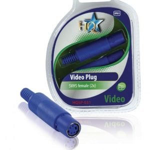 video liitin s-video naaras (2x)